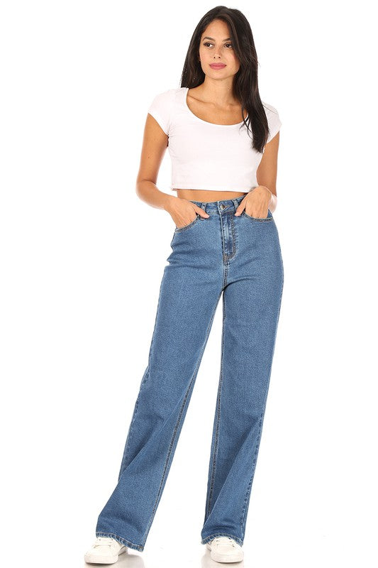 THE OLIVIA WIDE LEG DENIM PANT