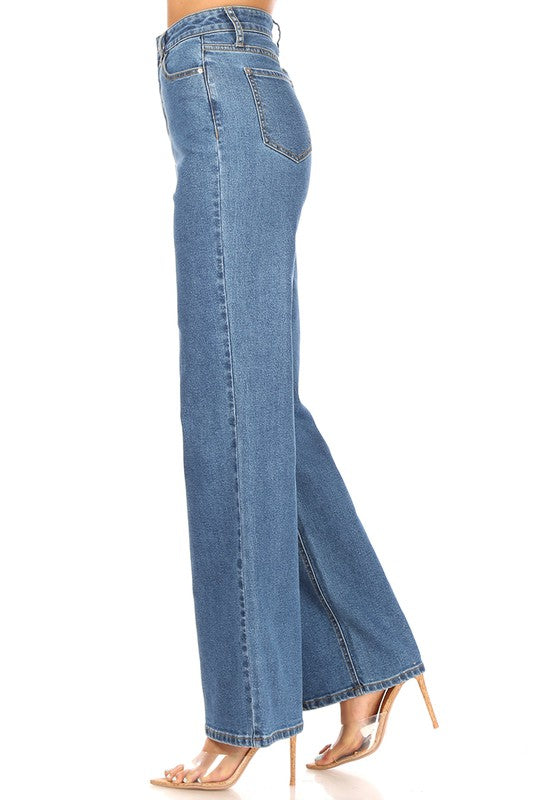 THE OLIVIA WIDE LEG DENIM PANT